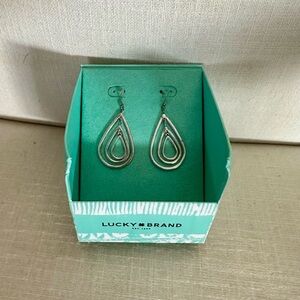 Lucky Brand Metallic Teardrop Earrings